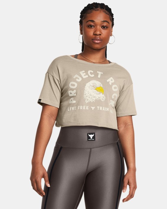 Camiseta estampada Project Rock Balance para mujer, Brown, pdpMainDesktop image number 0